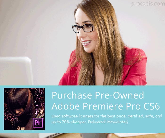 Adobe Premiere Pro CS6 Licenses used for businesses